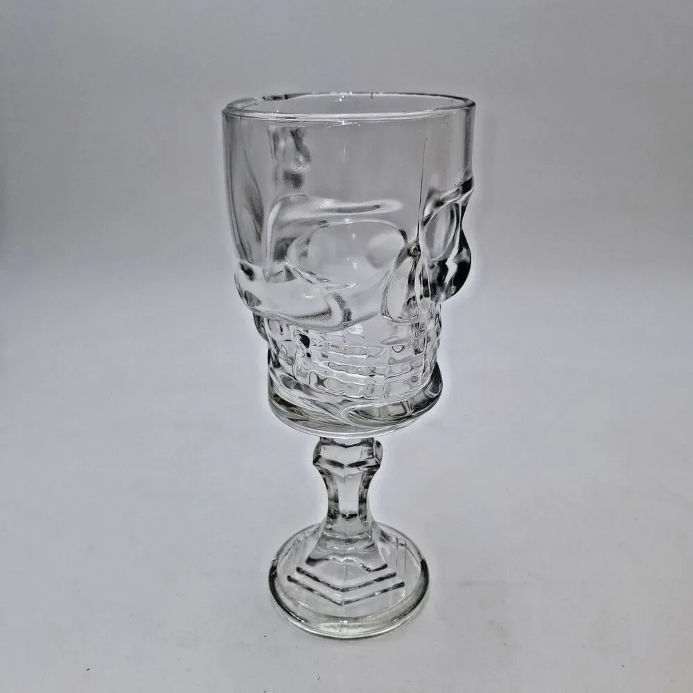 Artland Skull Glass Pirate's Goblet Mug 17 oz Beverage Mug Spooky Theme